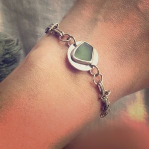 Sea glass bracelet